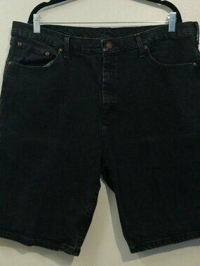 Men's Wrangler Black Jean Shorts Size 38 (I)